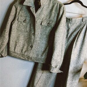 Pendleton 100% Wool Two Piece Set | Lined Jacket & Trousers | Timeless Classic